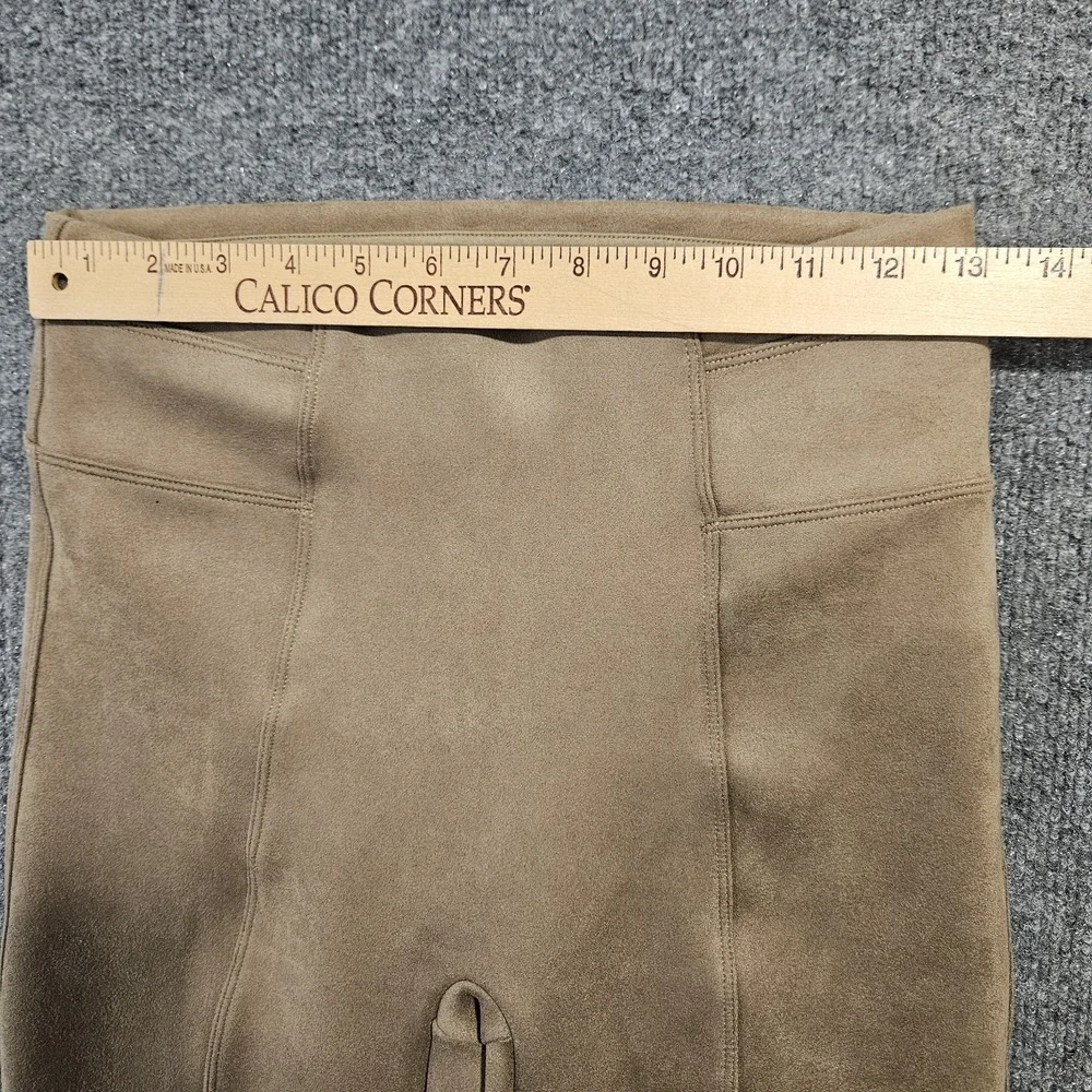 Spanx Faux‎ Suede Pants Size Small Camel Tan High Rise Slimming